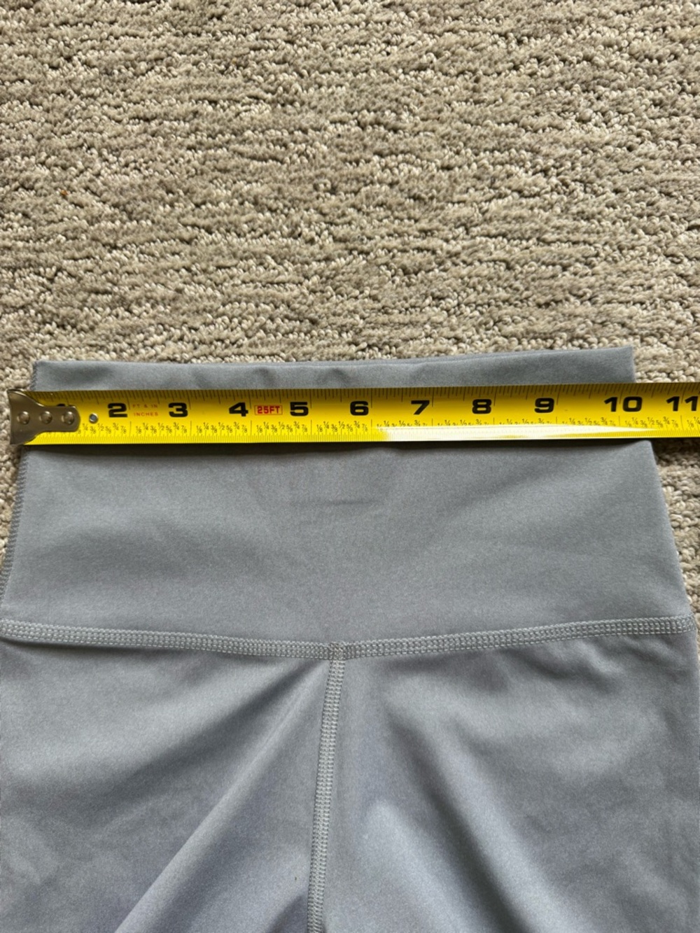Nike Yoga Dri Fit Grey High Waisted Leggings Activewear XS - Picture 7 of 9